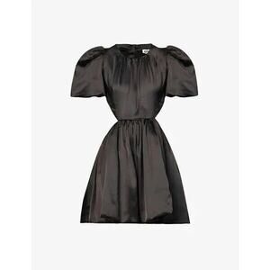 NWT Amy Lynn Alana Puff Sleeve Black Mini Dress M